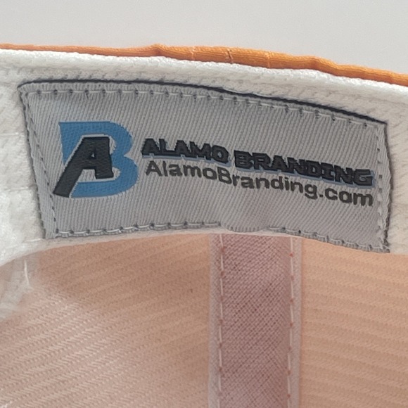 Cadillac Strap Back Cap Hat ORANGE ADJUSTABLE - Picture 6 of 7